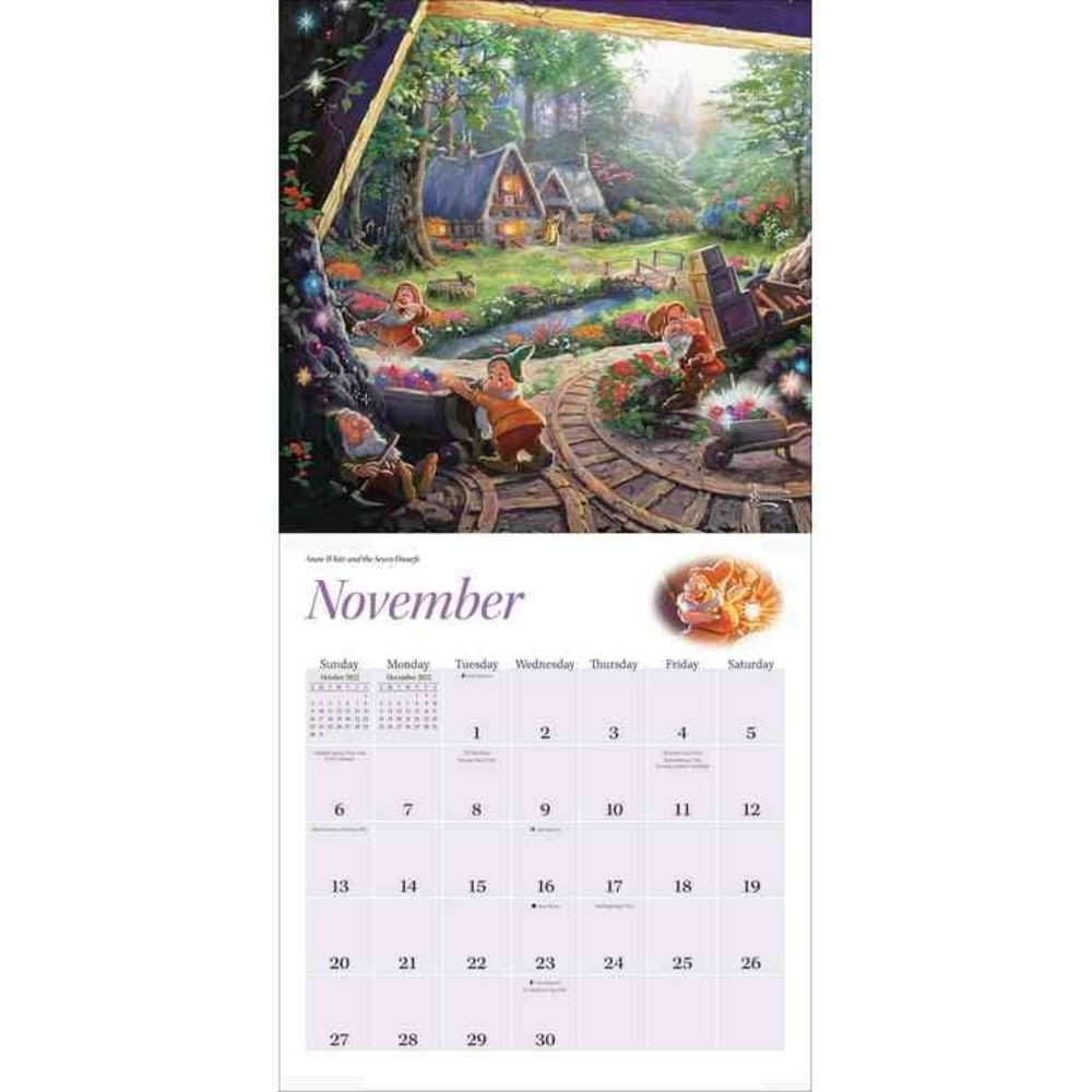 Andrews Mcmeel 2022 Disney Dreams Collection, 12" x 12" Wall Calendar - Picture 3 of 4